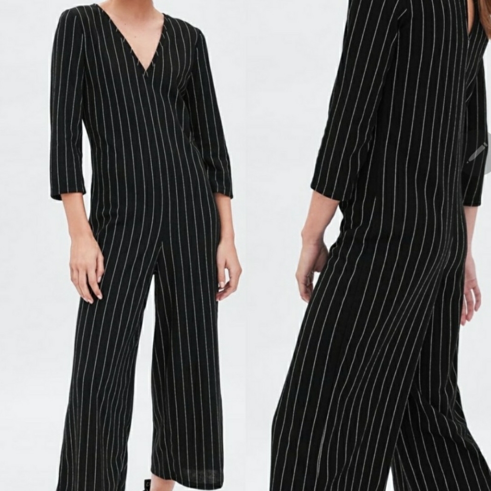 Zara Pin Striped Jumpsuit